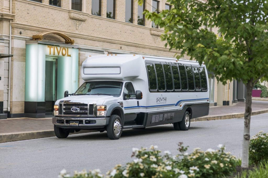 Showtime Transportation Kansas City Krystal Executive Party Bus